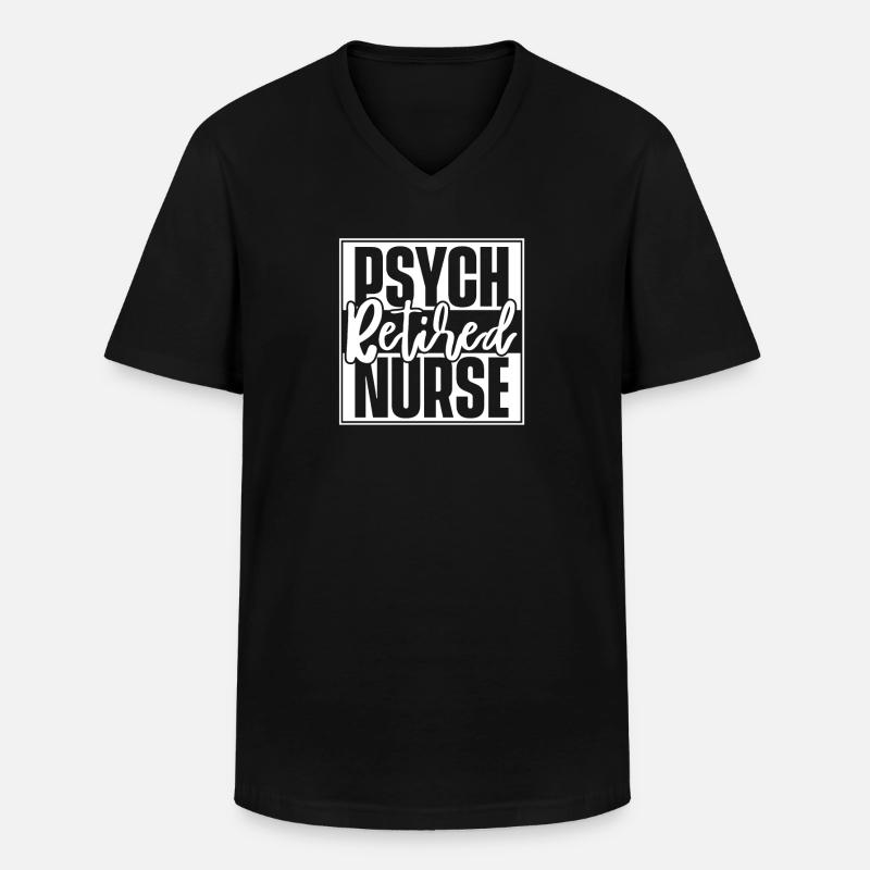 Krankenschwester - Männer-T-Shirt mit V-Ausschnitt - Schwarz