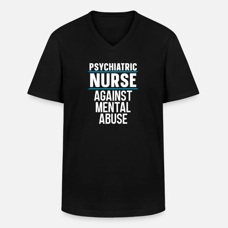Krankenschwester - Männer-T-Shirt mit V-Ausschnitt - Schwarz