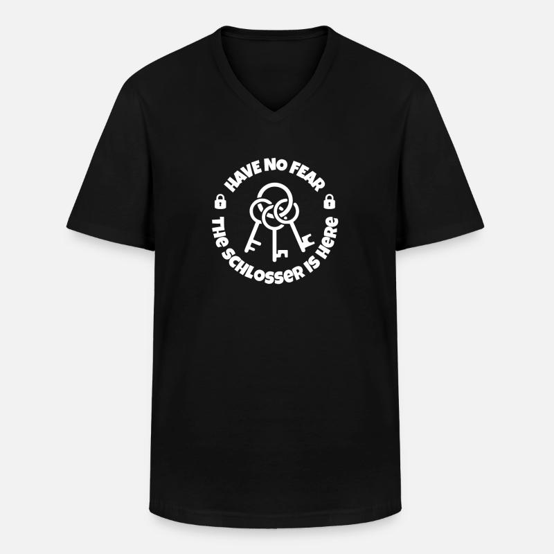 Blacksmith Metal Worker Locksmith - Men's V-Neck T-Shirt - black