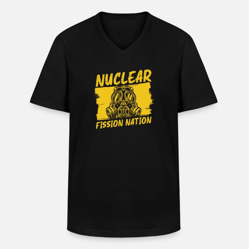 Physics Phyiker Nuclear Physics - Men's V-Neck T-Shirt - black