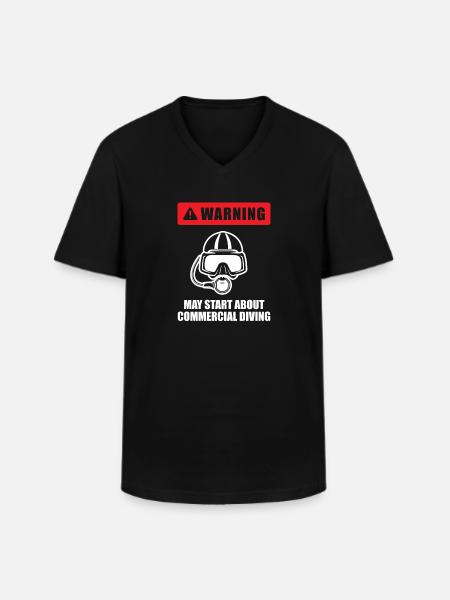 Diving Divers Commercial Diving - Men's V-Neck T-Shirt - black