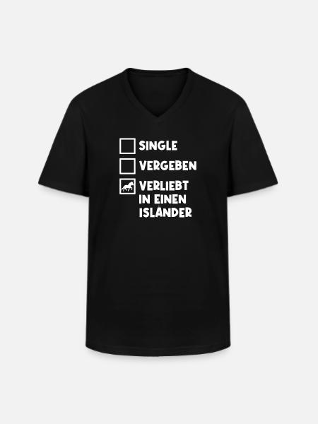 Islandpferde Pferdeliebe Statement Pferdenarr - Männer-T-Shirt mit V-Ausschnitt - Schwarz