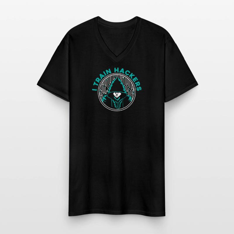 Developer Coder Programmer Cool Men's V-Neck T-Shirt