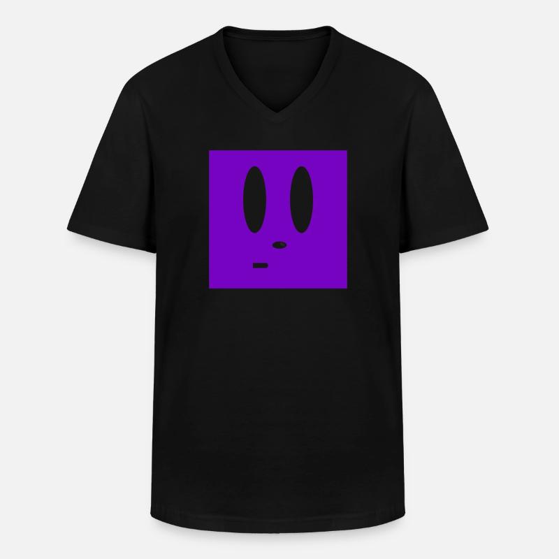 Suboptimale Situation Gesichtsausdruck - Männer-T-Shirt mit V-Ausschnitt - Schwarz