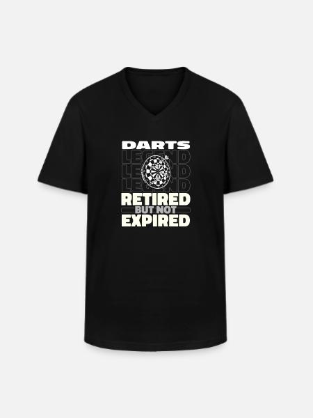 Retired Darts Darts Player - Men's V-Neck T-Shirt - black