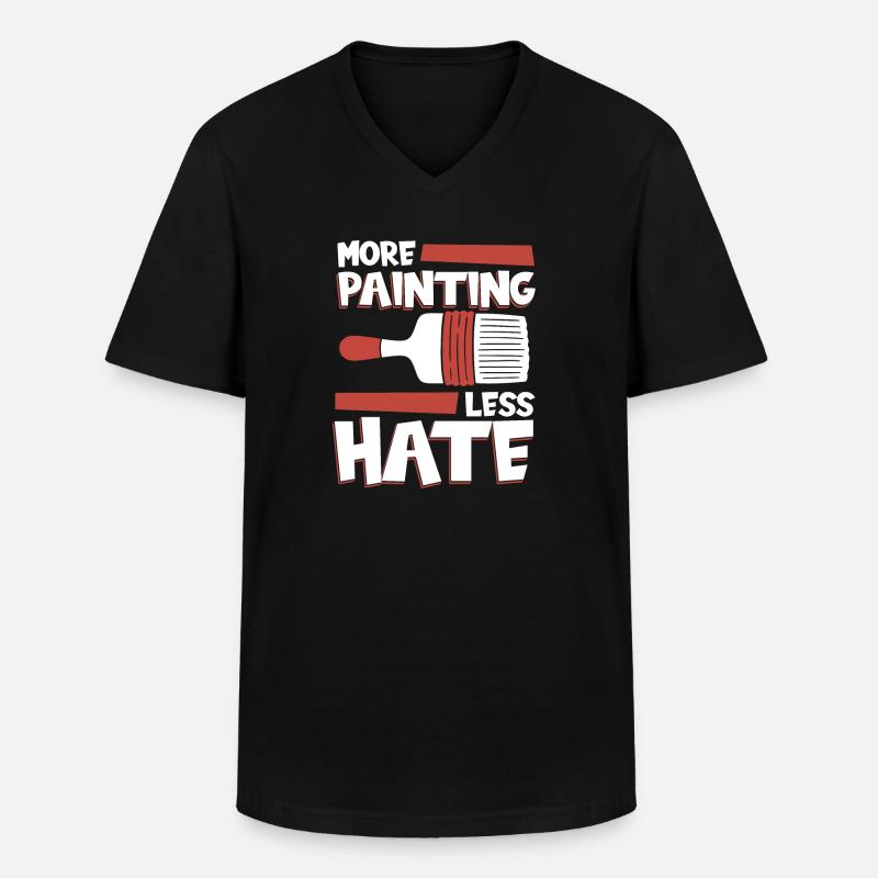 Maler Lackierer Kalt - Männer-T-Shirt mit V-Ausschnitt - Schwarz