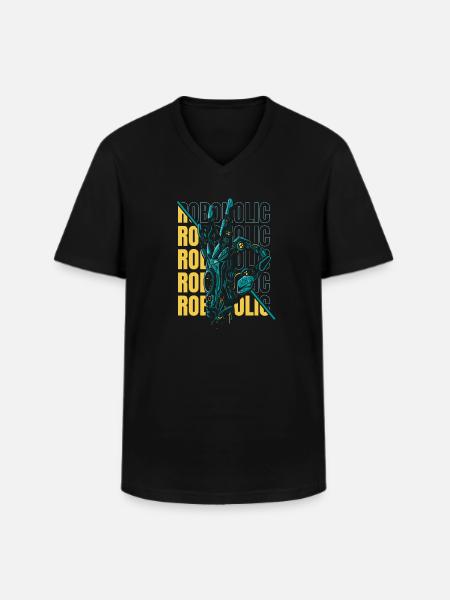 Robotics Ai Robot Cool - Men's V-Neck T-Shirt - black