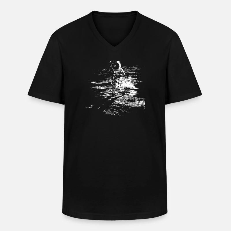 Raum - Männer-T-Shirt mit V-Ausschnitt - Schwarz