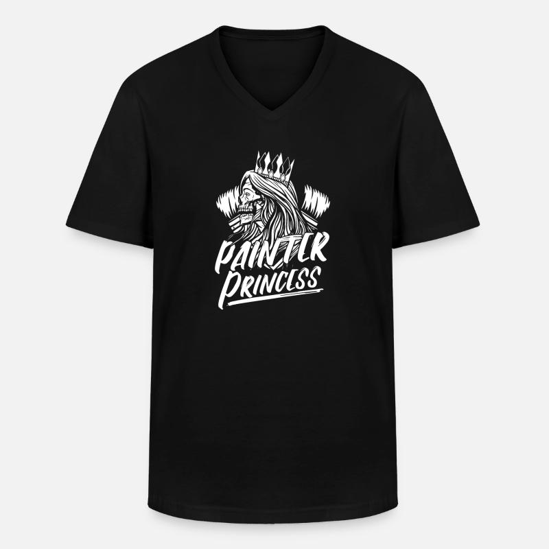 Maler Lackierer - Männer-T-Shirt mit V-Ausschnitt - Schwarz