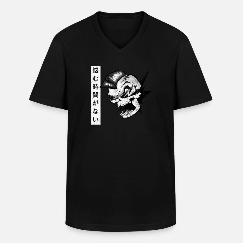 Nayamuink. - Männer-T-Shirt mit V-Ausschnitt - Schwarz