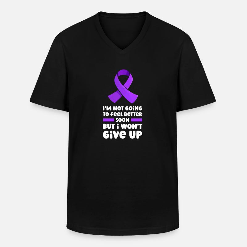 Fibromyalgie Rheuma Niedlich - Männer-T-Shirt mit V-Ausschnitt - Schwarz