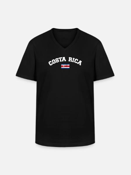Costa Rica - Men's V-Neck T-Shirt - black