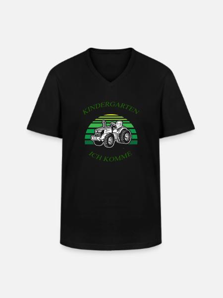 Kindergarten ich komme 3 - Männer-T-Shirt mit V-Ausschnitt - Schwarz