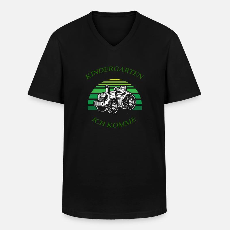 Kindergarten ich komme 3 - Männer-T-Shirt mit V-Ausschnitt - Schwarz