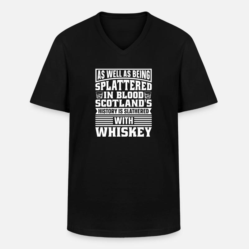 Whisky Whiskey - Männer-T-Shirt mit V-Ausschnitt - Schwarz