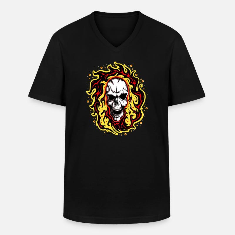 Smoker 2 Anzeigen - Männer-T-Shirt mit V-Ausschnitt - Schwarz