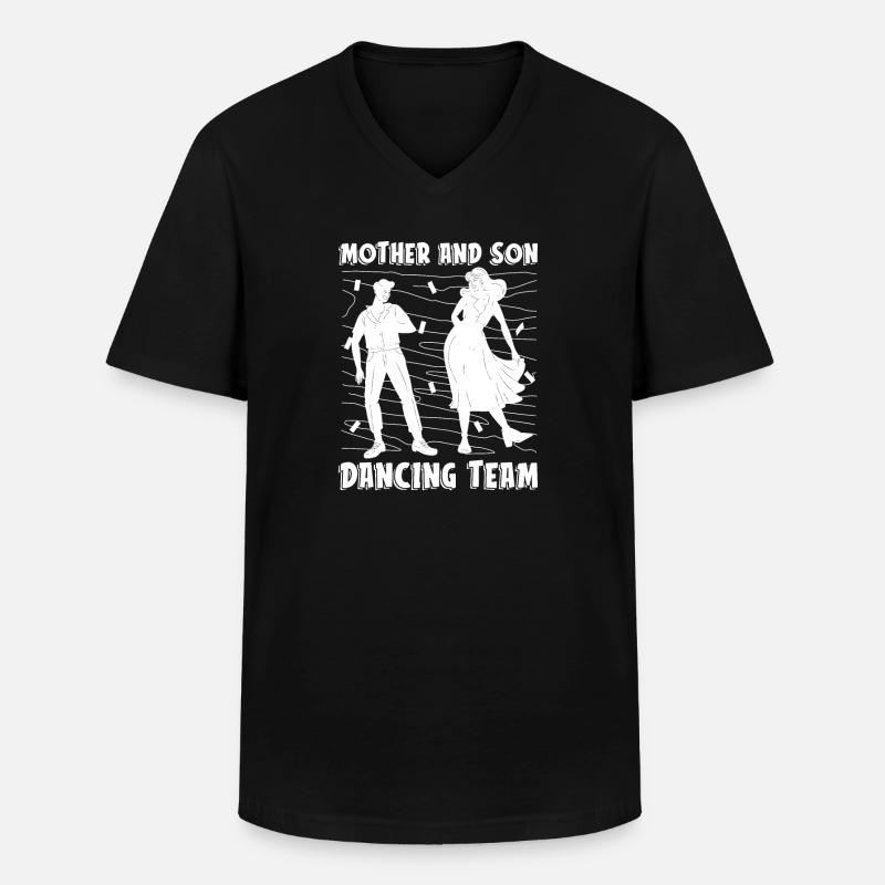 Mom Mutter Mutter Tanz Mutter - Männer-T-Shirt mit V-Ausschnitt - Schwarz