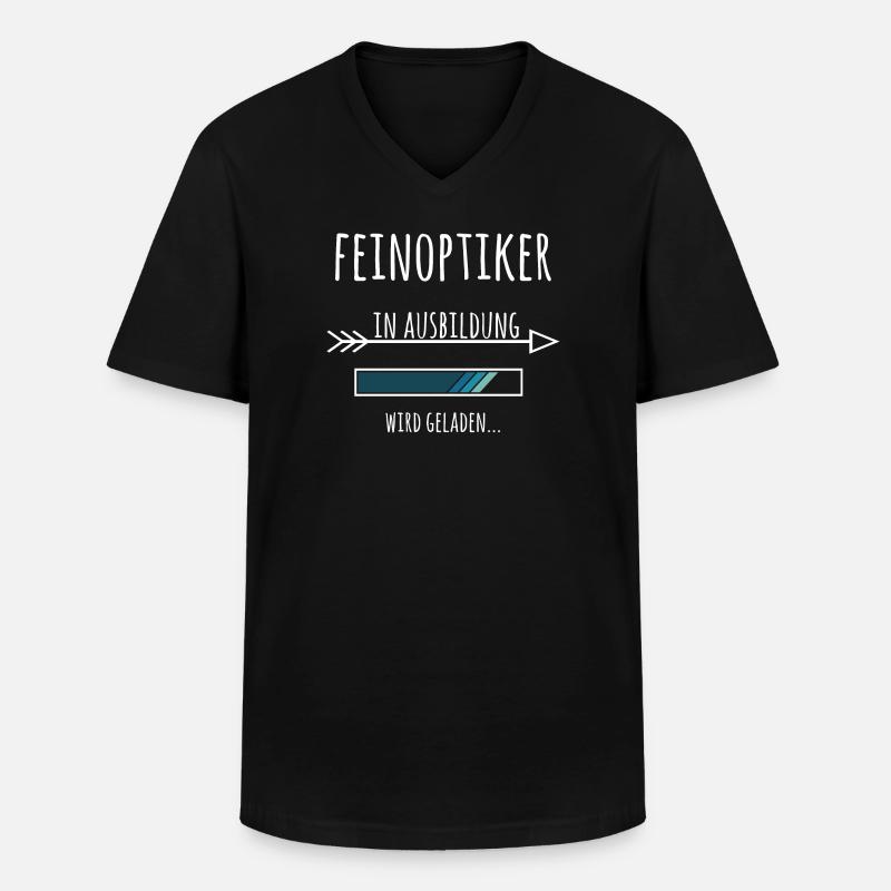 Ausbildung Feinoptiker Optiker Beruf - Männer-T-Shirt mit V-Ausschnitt - Schwarz