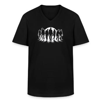 Zombies - Männer-T-Shirt mit V-Ausschnitt - Schwarz - Vorne - AI Model Male 178 dark (178cm)