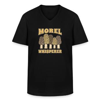 Pilzsammler Pilze - Männer-T-Shirt mit V-Ausschnitt - Schwarz - Vorne - AI Model Male 178 dark (178cm)