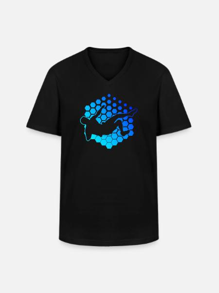 Escalade Escalade Grimpeur Bloc Bloc - T-shirt col V Homme - noir