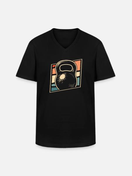 Aptitude - T-shirt col V Homme - noir