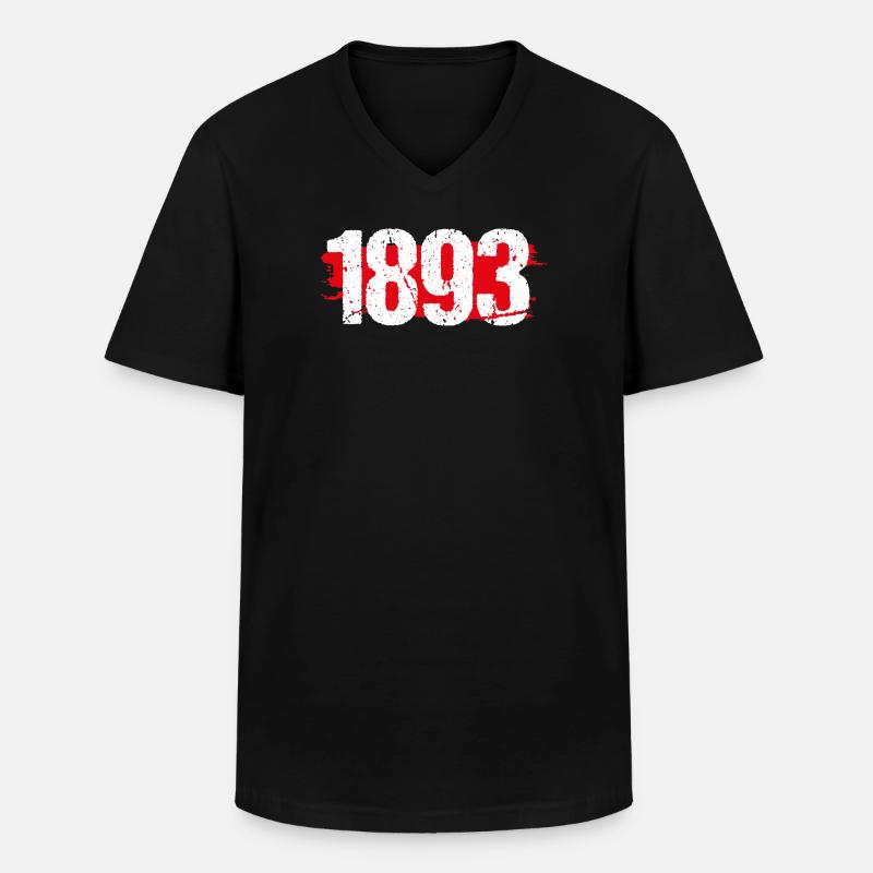 Stuttgart 1893 - Männer-T-Shirt mit V-Ausschnitt - Schwarz