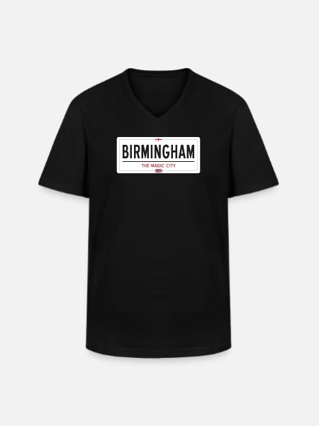 Birmingham place name sign - Men's V-Neck T-Shirt - black