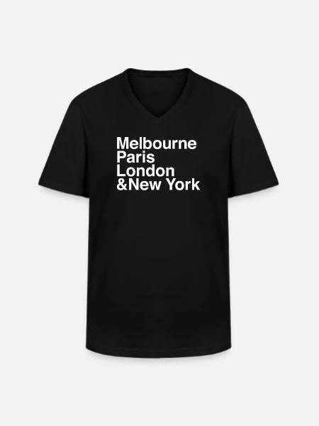GRAND SLAM Tennis - Men's V-Neck T-Shirt - black