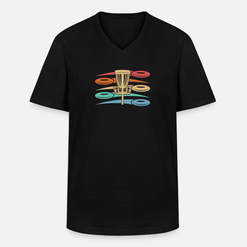 Frisbee Golf Disc Golf - Men's V-Neck T-Shirt - black