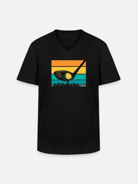 Golf Golfeurs Golfeurs - T-shirt col V Homme - noir