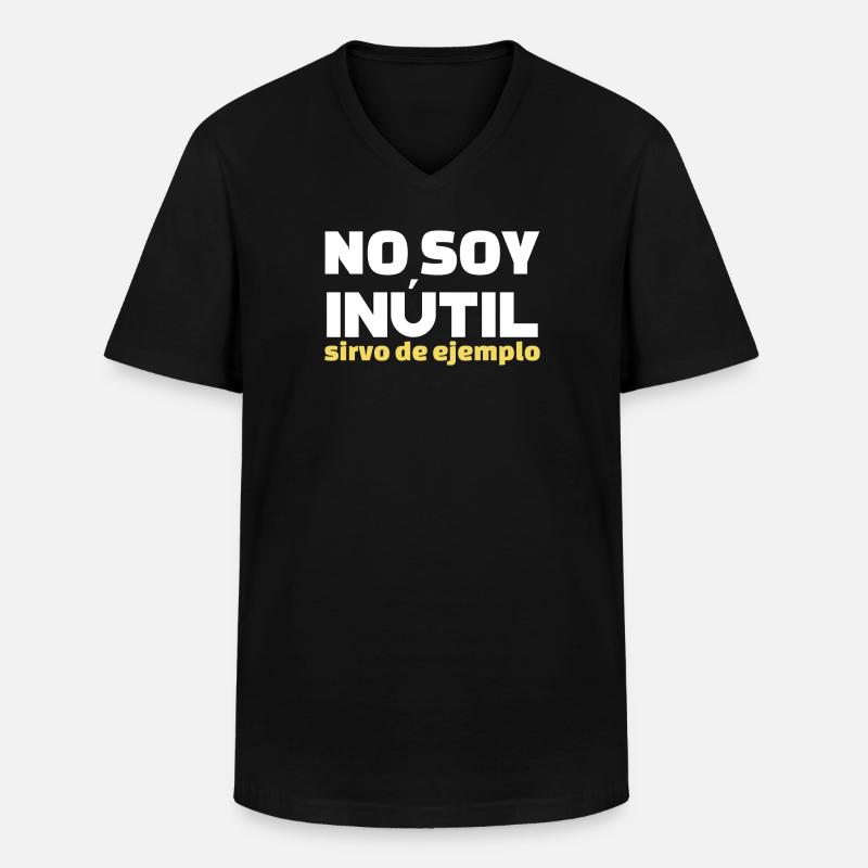 No Soy Inutil Servo de Ejemplo - Männer-T-Shirt mit V-Ausschnitt - Schwarz