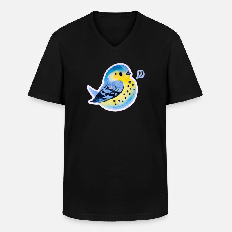 Meise - Männer-T-Shirt mit V-Ausschnitt - Schwarz