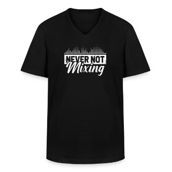 Sound Engineer Sound Engineer - Men's V-Neck T-Shirt - black - Front - AI Model Male 178 dark (178cm)