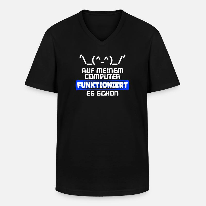 Computer Developer Softwareentwickler Statement - Männer-T-Shirt mit V-Ausschnitt - Schwarz