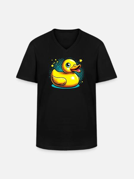 Duckling Duck Duck - Men's V-Neck T-Shirt - black
