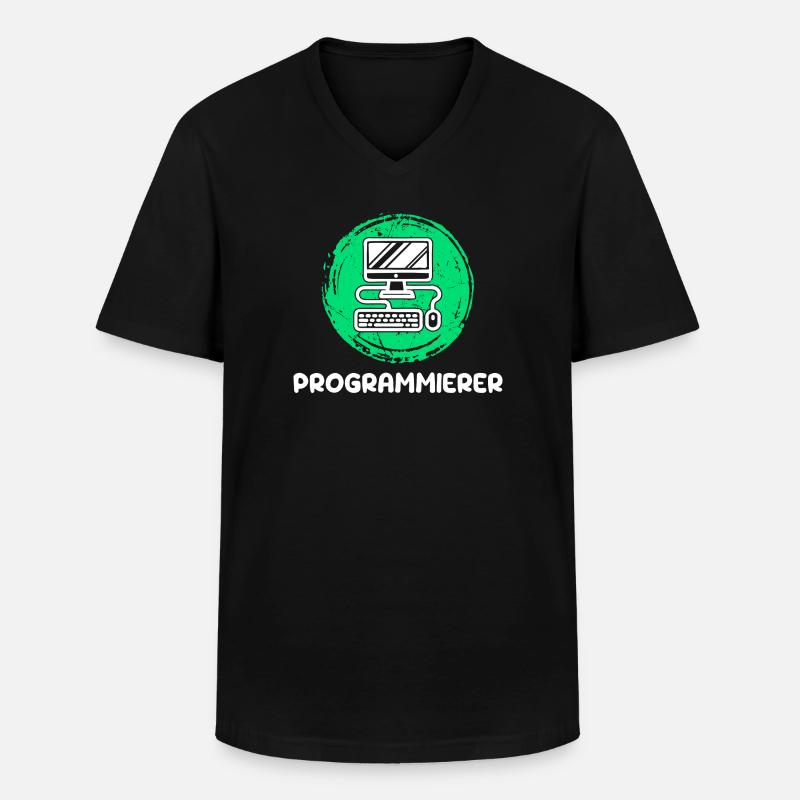 Computer Freak Scripting Programmeur Développeur - T-shirt col V Homme - noir