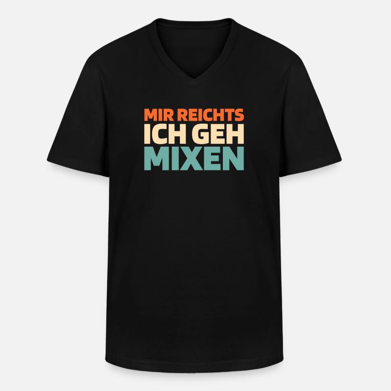 Tontechniker Toningenieur - Männer-T-Shirt mit V-Ausschnitt - Schwarz