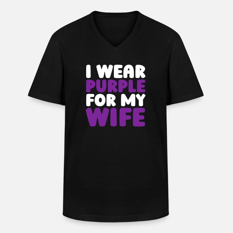 Alzheimer - Männer-T-Shirt mit V-Ausschnitt - Schwarz