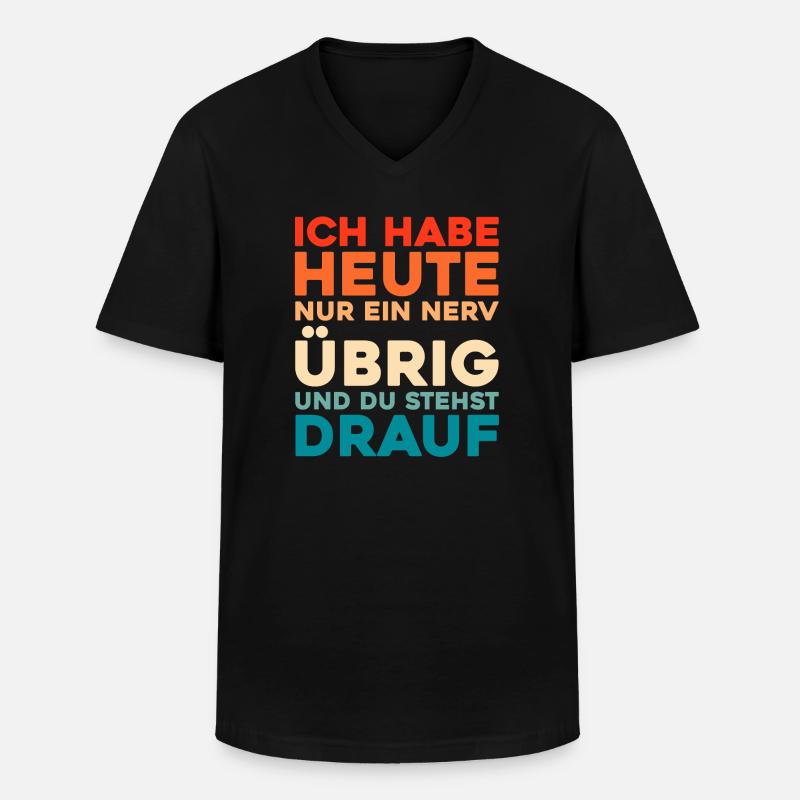 Schwarzer Humor - Männer-T-Shirt mit V-Ausschnitt - Schwarz