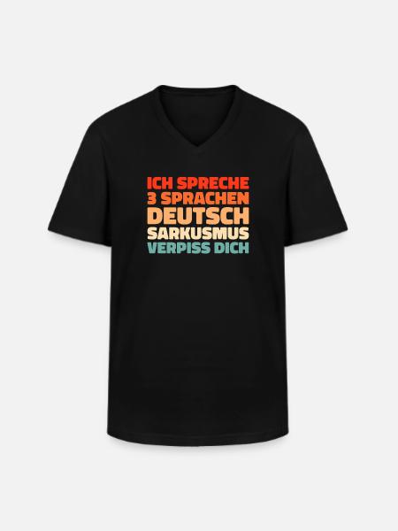 Black humor - Men's V-Neck T-Shirt - black