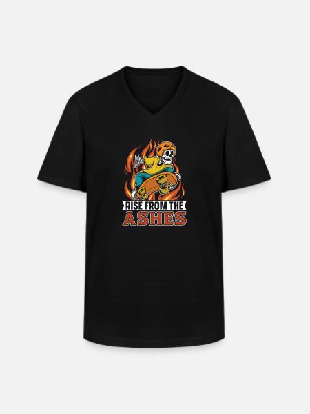 Skateboard Skater - Men's V-Neck T-Shirt - black