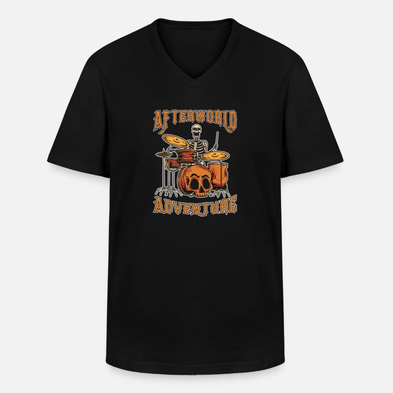 Drums Drummers Drummers - Men's V-Neck T-Shirt - black