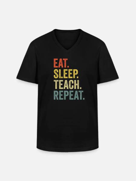 déclaration de l'enseignant - T-shirt col V Homme - noir