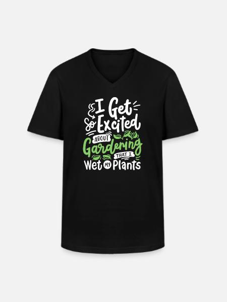 Gartenarbeit Gärtner - Männer-T-Shirt mit V-Ausschnitt - Schwarz