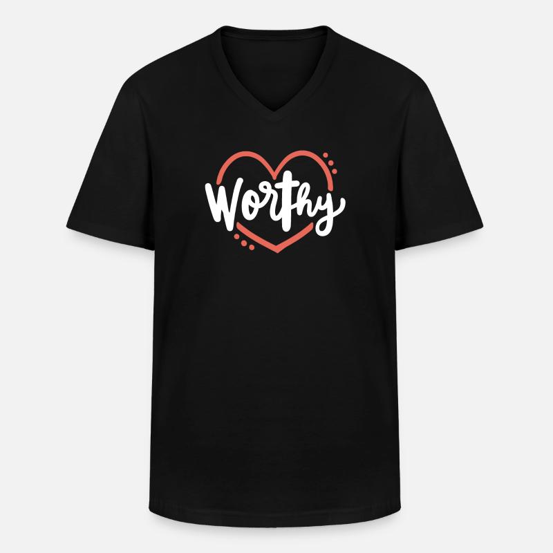 Christlich Glaube Religiös - Männer-T-Shirt mit V-Ausschnitt - Schwarz