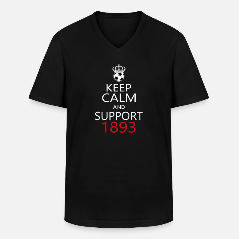 Support 1893 - Männer-T-Shirt mit V-Ausschnitt - Schwarz