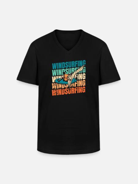 Windsurfing Windsurfers - Men's V-Neck T-Shirt - black