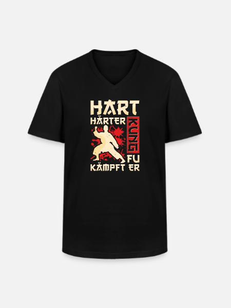 Kung Fu - Men's V-Neck T-Shirt - black
