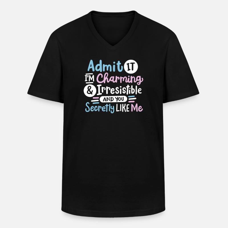 Sarkasmus sarkastischer Spruch - Männer-T-Shirt mit V-Ausschnitt - Schwarz